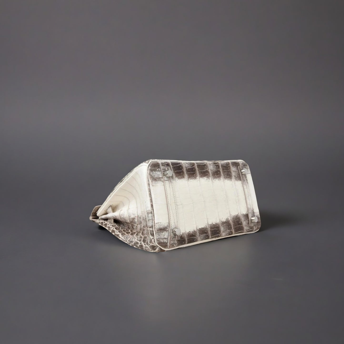 Matte Niloticus Crocodile Himalaya Birkin 25 Blanc