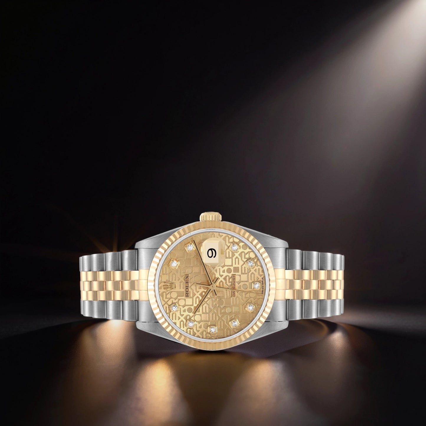 Rolex Datejust 36mm Stainless Steel Yellow Gold Watch