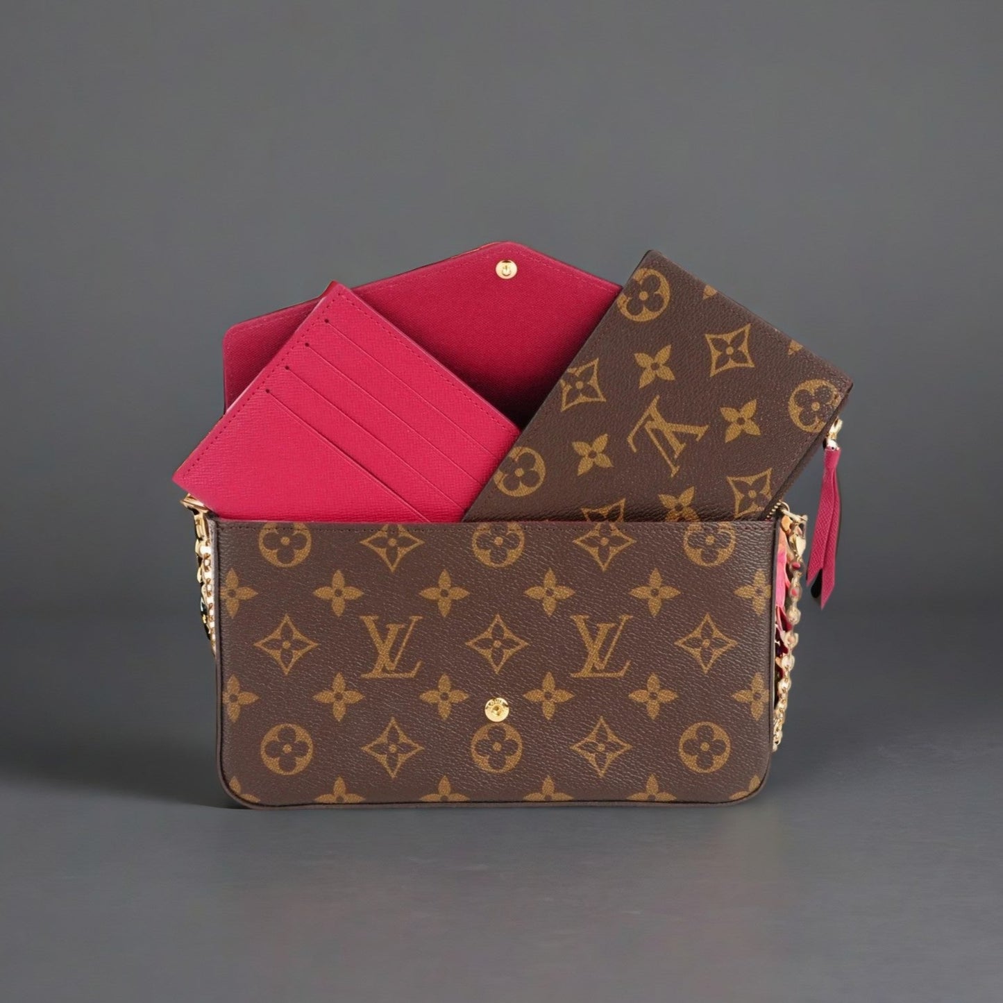 Monogram Pochette Felicie Chain Wallet