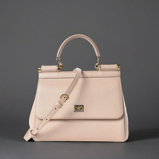 DOLCE & GABBANA Dauphine Small Miss Sicily Satchel Rosa Carne