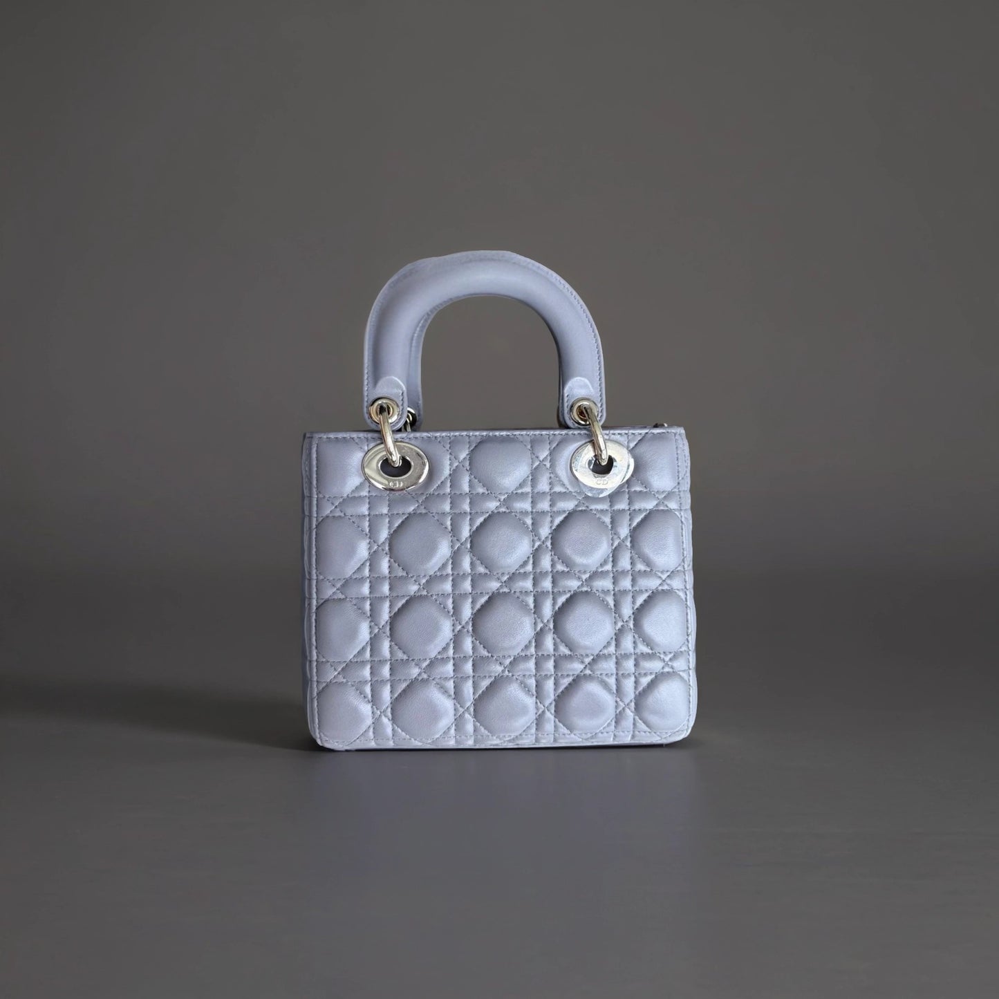 Lambskin Cannage Small My ABCDior Lady Dior Grey