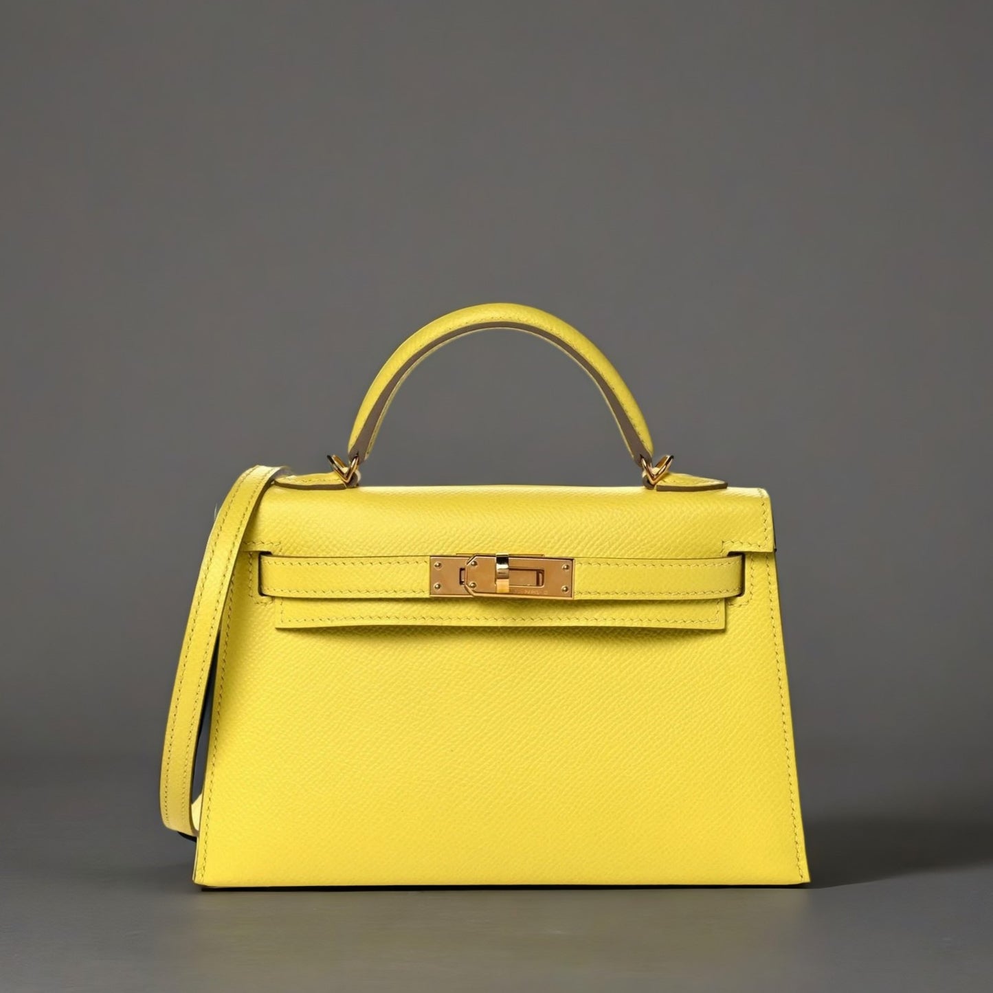 Epsom Mini Kelly Sellier 20 Lime