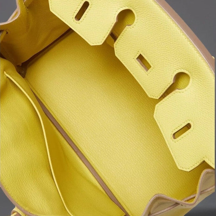 Birkin 25 yellow lime da bain