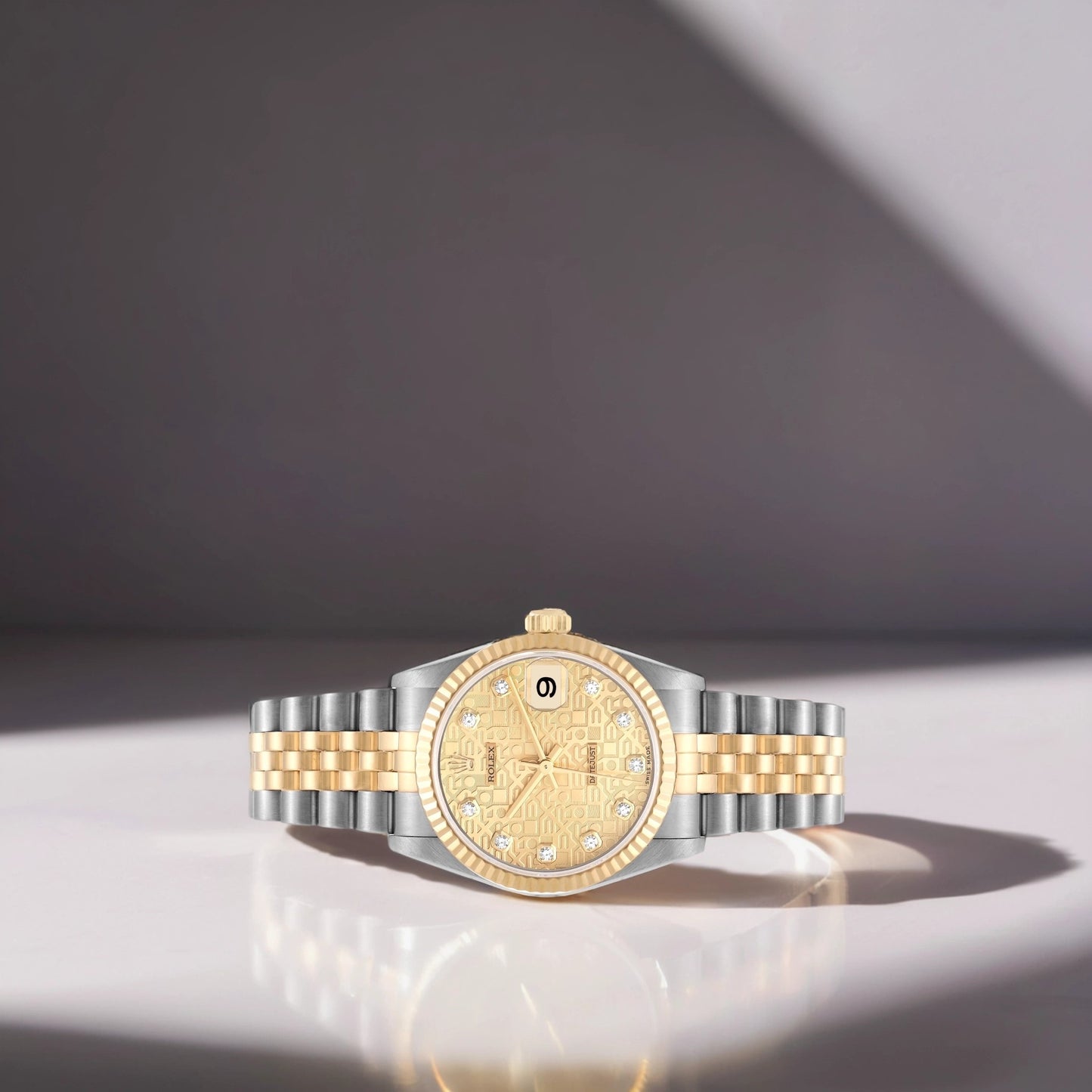 Rolex Datejust Midsize 31mm Steel Yellow Gold Diamond  Watch