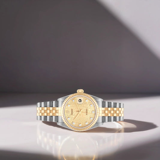 Rolex Datejust Midsize 31mm Steel Yellow Gold Diamond  Watch