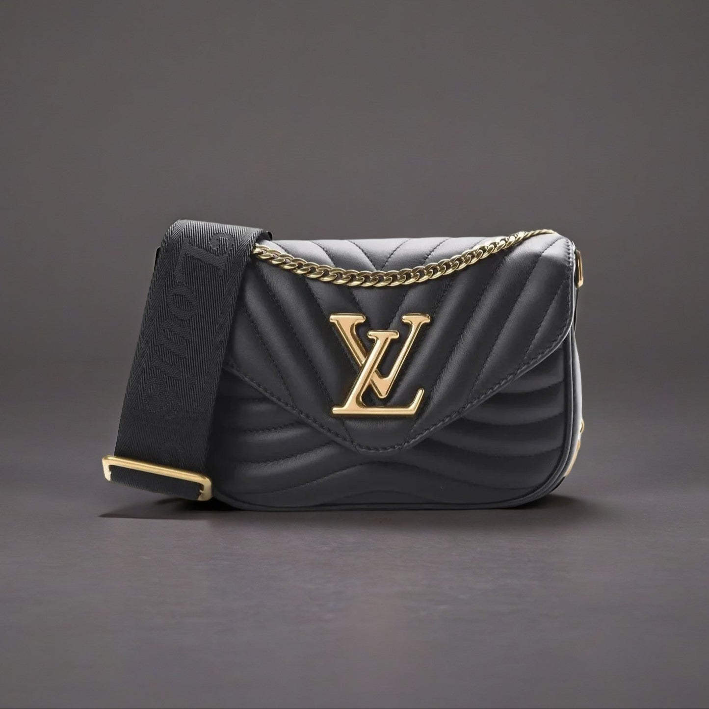 Calfskin New Wave Multi Pochette Black