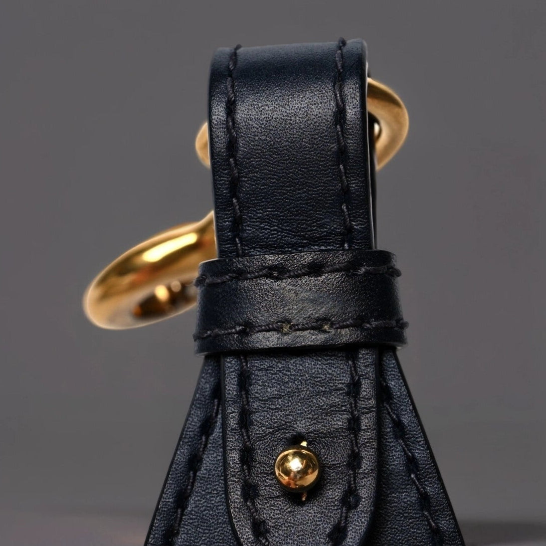 Oblique Studded Shoulder Strap Blue