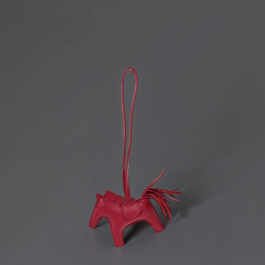 Milo Lambskin Grigri Rodeo Horse Bag Charm PM Rubis