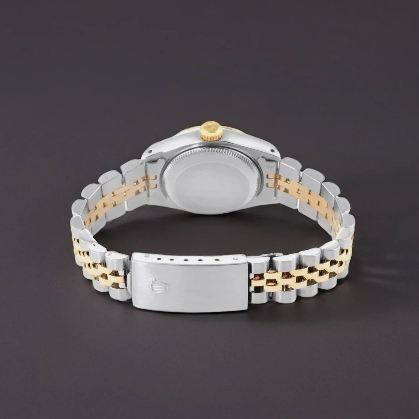 Rolex Mother of Pearl 18K Yellow Gold Stainless Steel Diamond Datejust