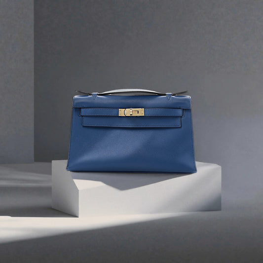 Swift Kelly Pochette Clutch Bleu France
