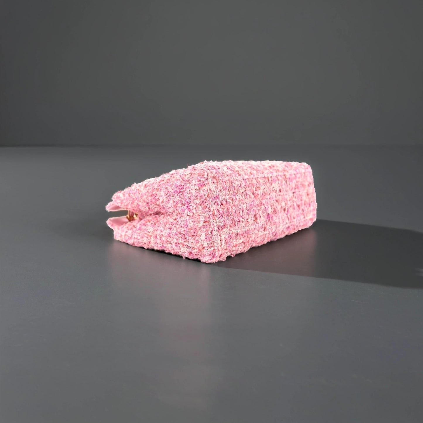 Tweed Quilted Nano Kelly Shopper Pink