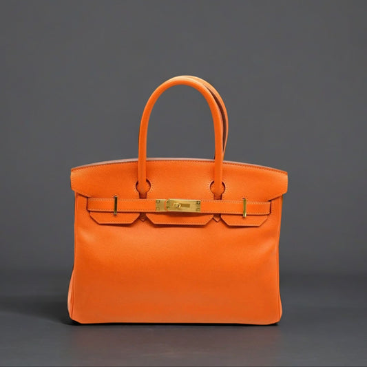 Epsom Birkin 30 Orange