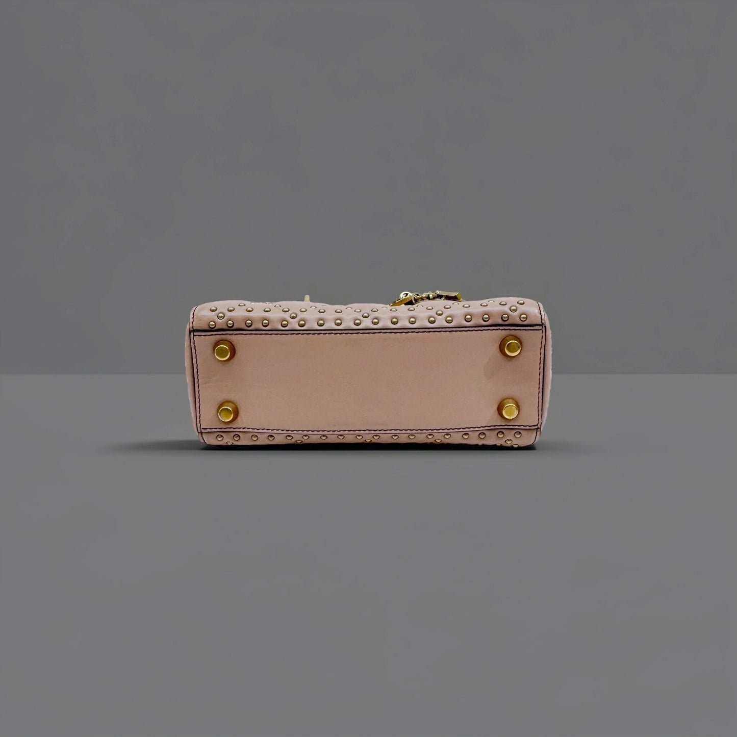 Supple Lady Dior Bag Cannage Studded Lambskin Small crossbody bag Soft Dusty Pink