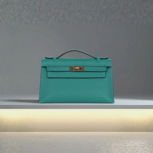 Swift Kelly Pochette Clutch Vert Verone