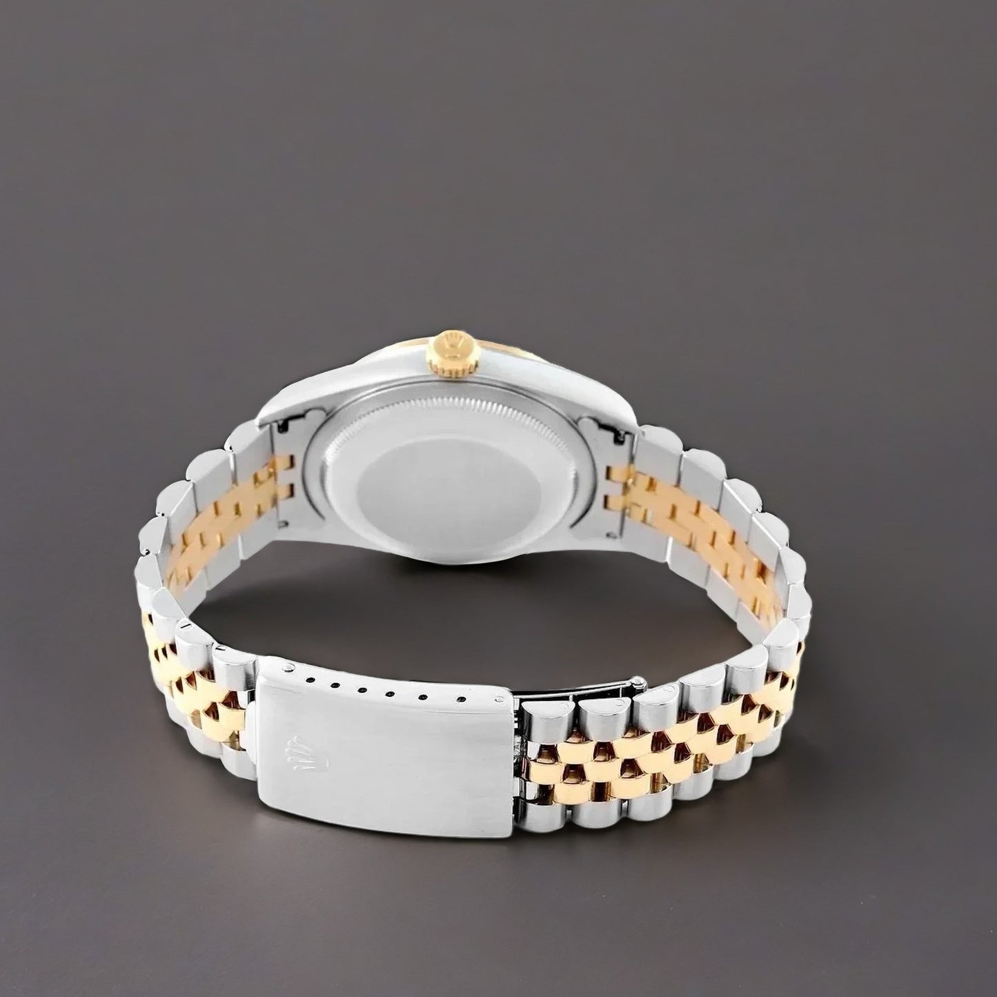 Rolex Datejust Midsize 31mm  Steel Yellow Gold Vignette Blue Diamond Watch