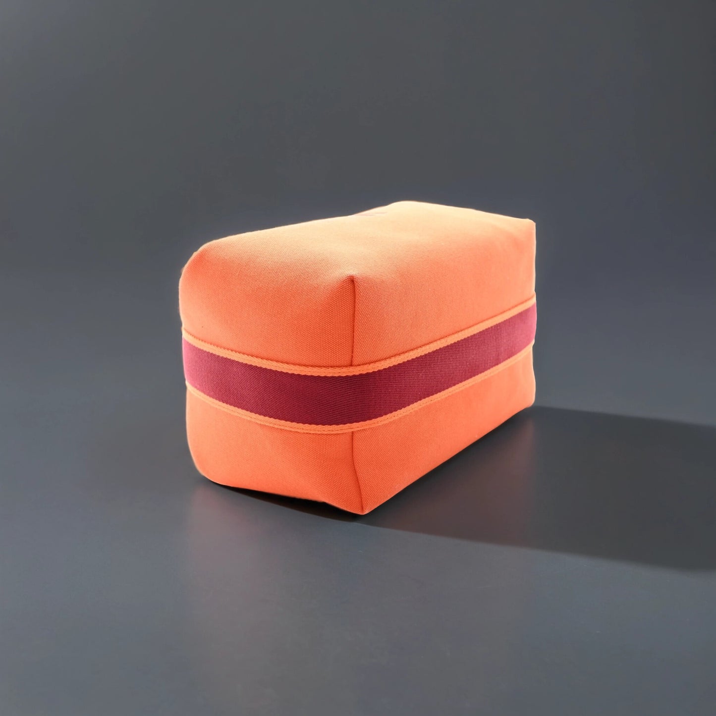 Canvas Large Bride-A-Brac Pouch Orange Feu Burgundy