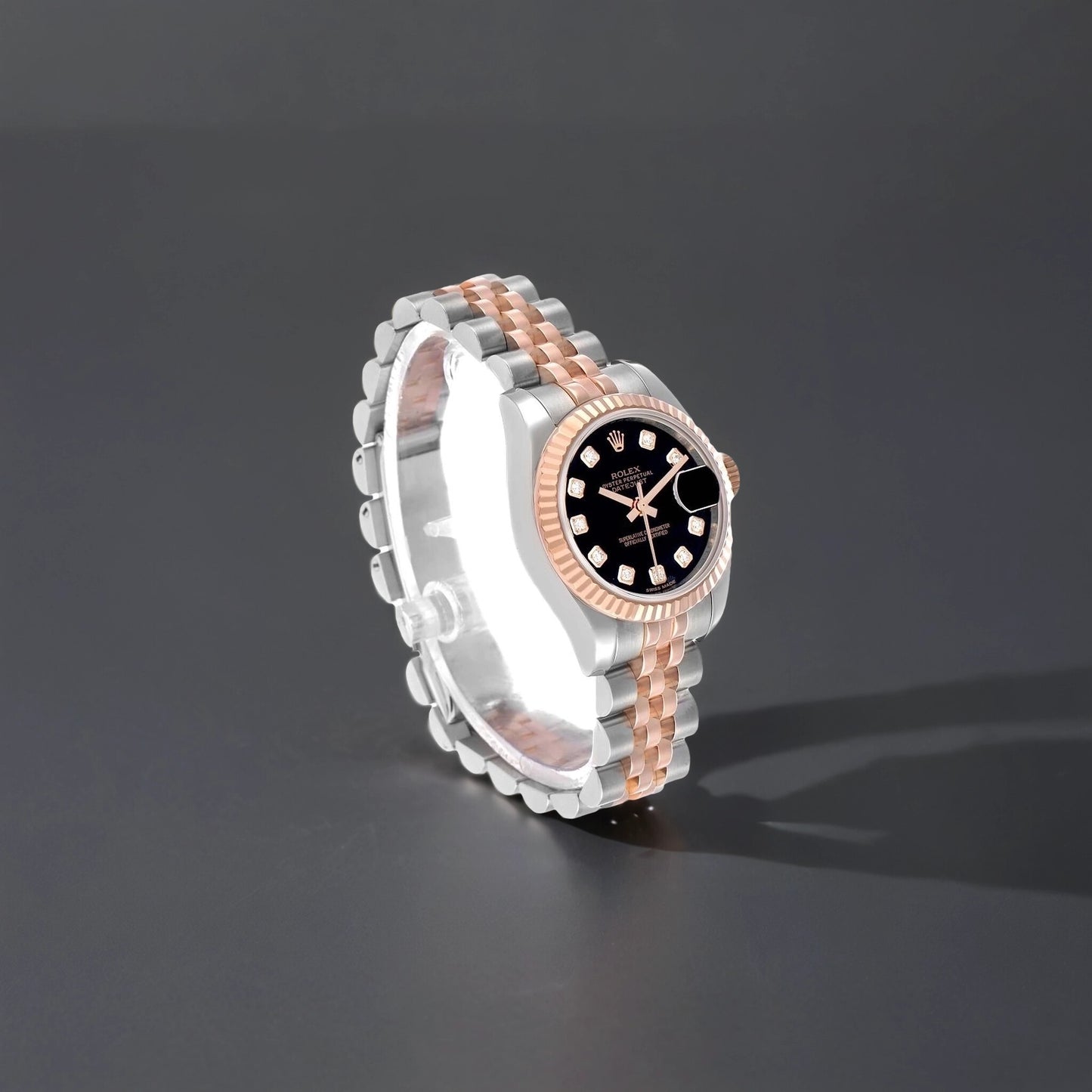 Rolex Datejust 31mm Midsize Diamond Steel Rose Gold