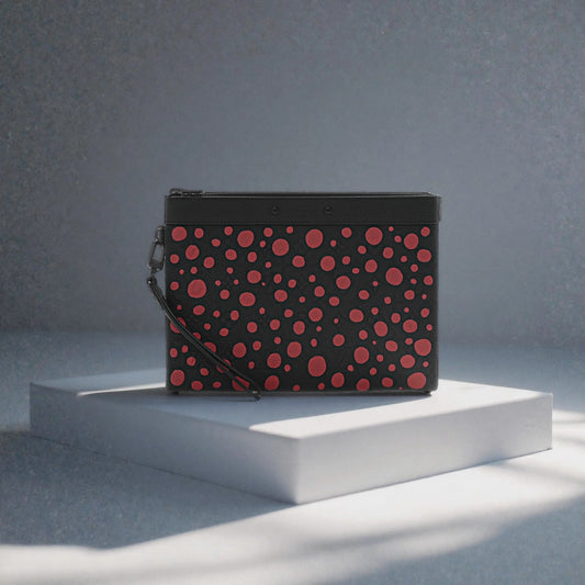 LV X YK Taurillon Monogram Pochette To-Go Black Red