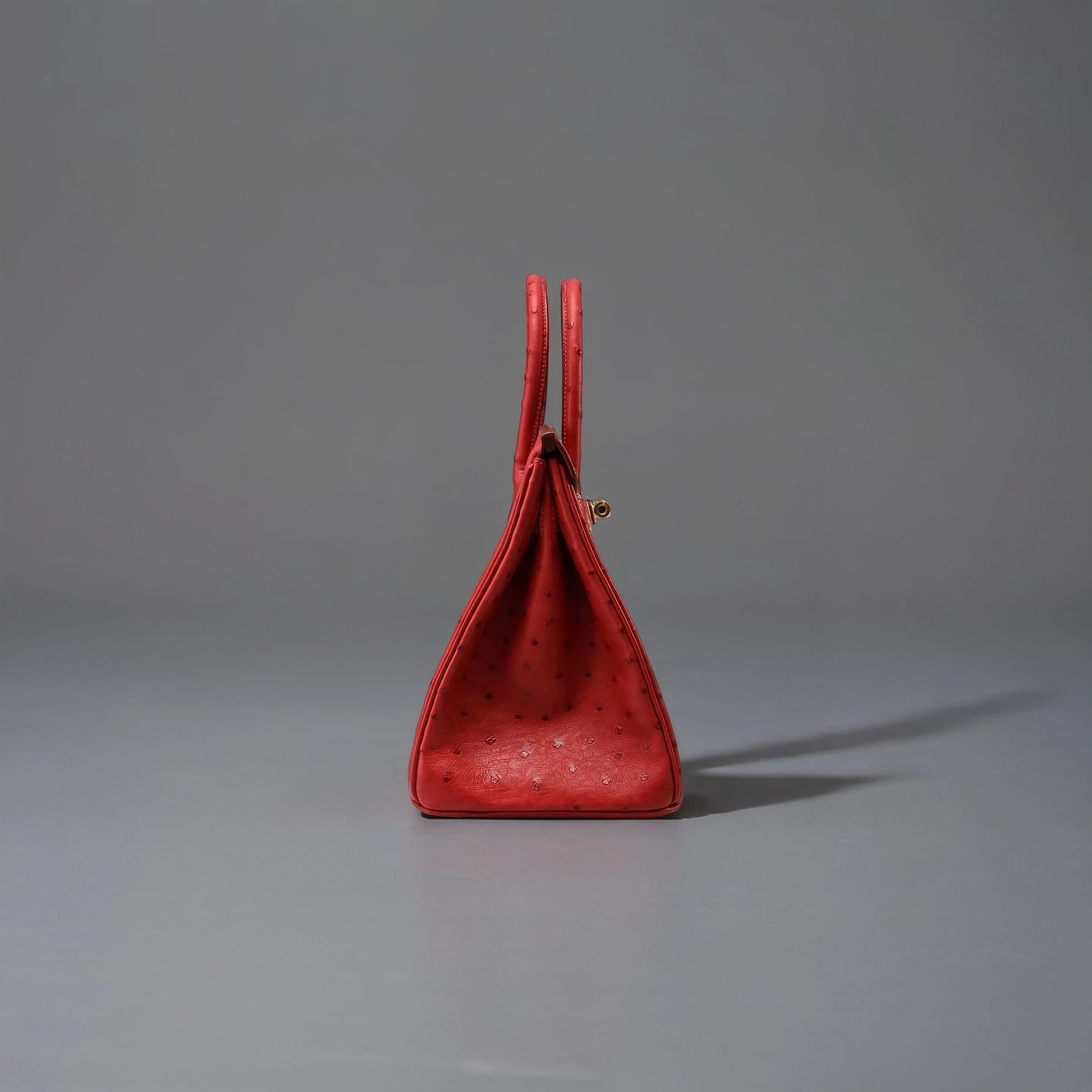Ostrich Birkin 35 red