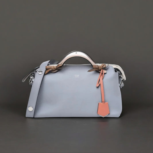 Vitello Dolce Knotted Medium By The Way Boston Bag Polvere Orzo Multicolor