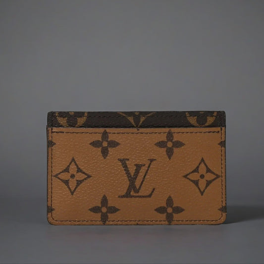 Reverse Monogram Card Holder