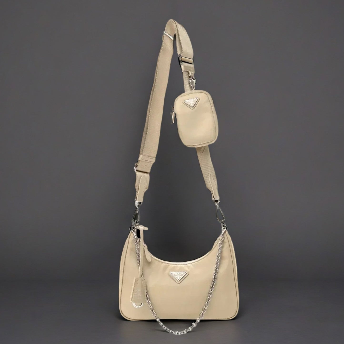Nylon Re-Edition 2005 Shoulder Bag Deserto