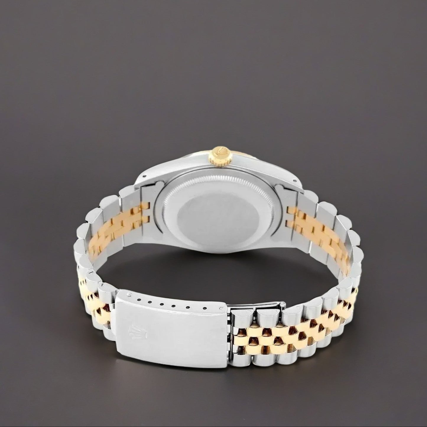 Rolex Datejust 36mm Diamond Dial Steel Yellow Gold Watch