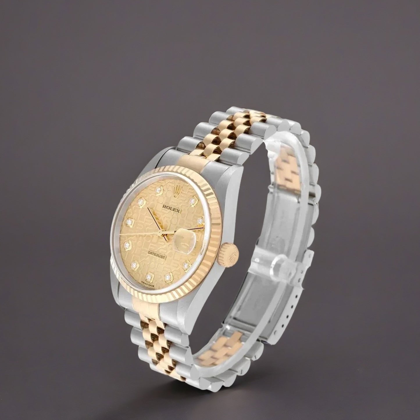 Rolex Datejust 36mm Stainless Steel Yellow Gold Watch