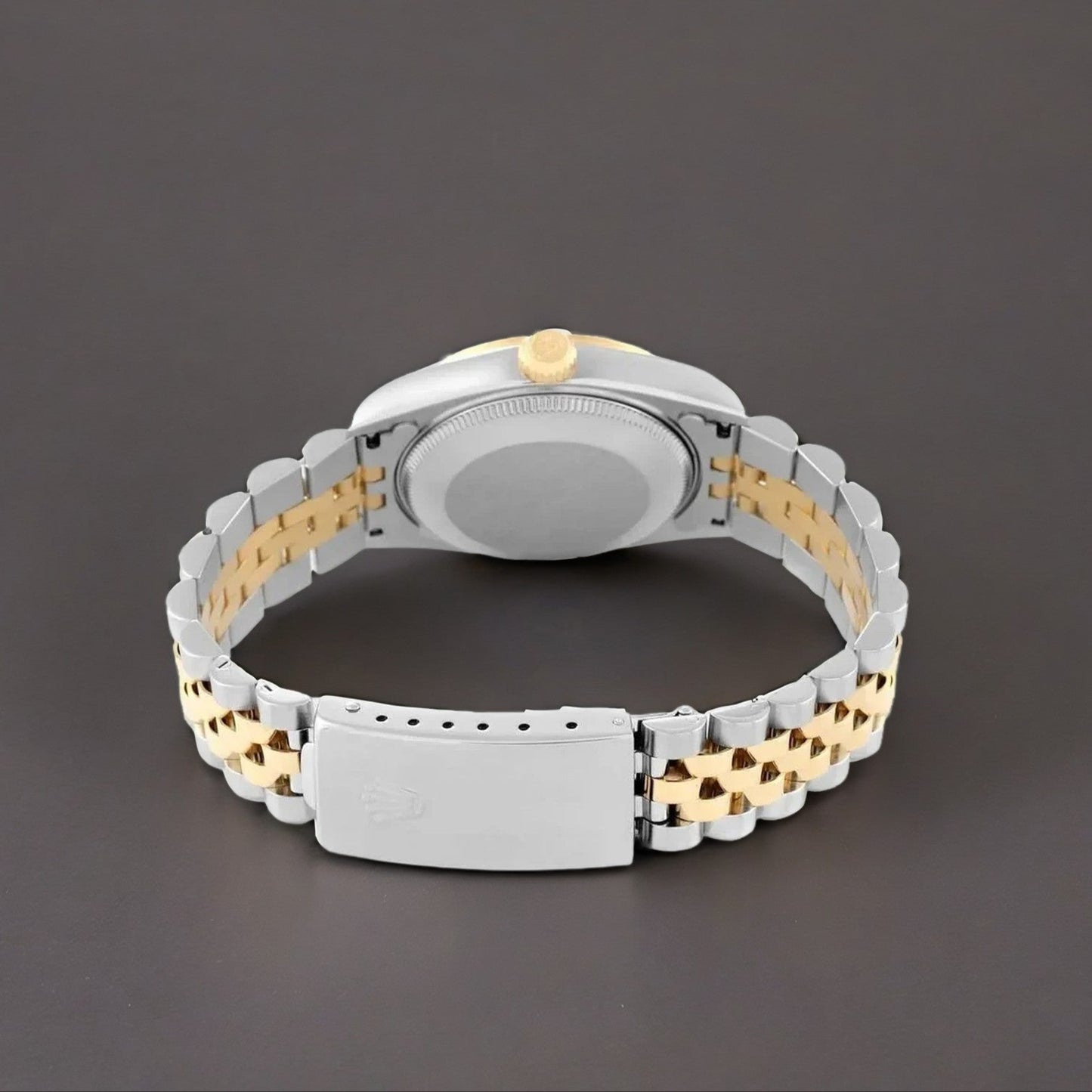 Rolex Datejust 36mm Champagne Diamond Dial Steel Yellow Gold