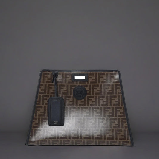 Glazed Fabric FF 1974 Medium Peekaboo Defender Cover Mogano Panna Black