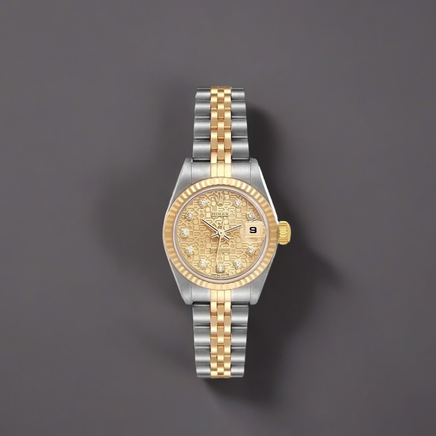 Rolex Datejust 26mm Steel Yellow Gold Anniversary Diamond Dial Watch