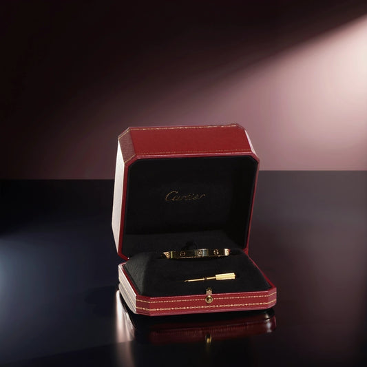 18K Yellow Gold LOVE Bracelet 17