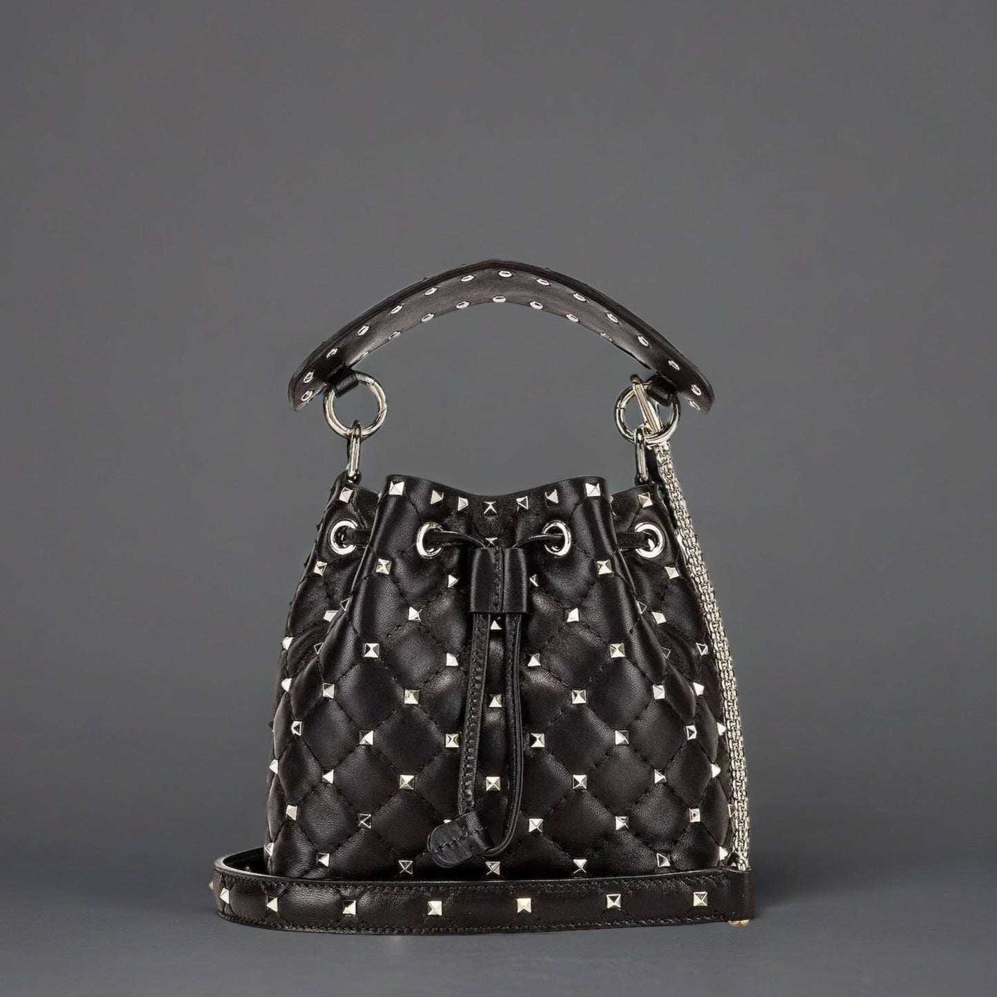 Rockstud Spike Small Bucket Bag