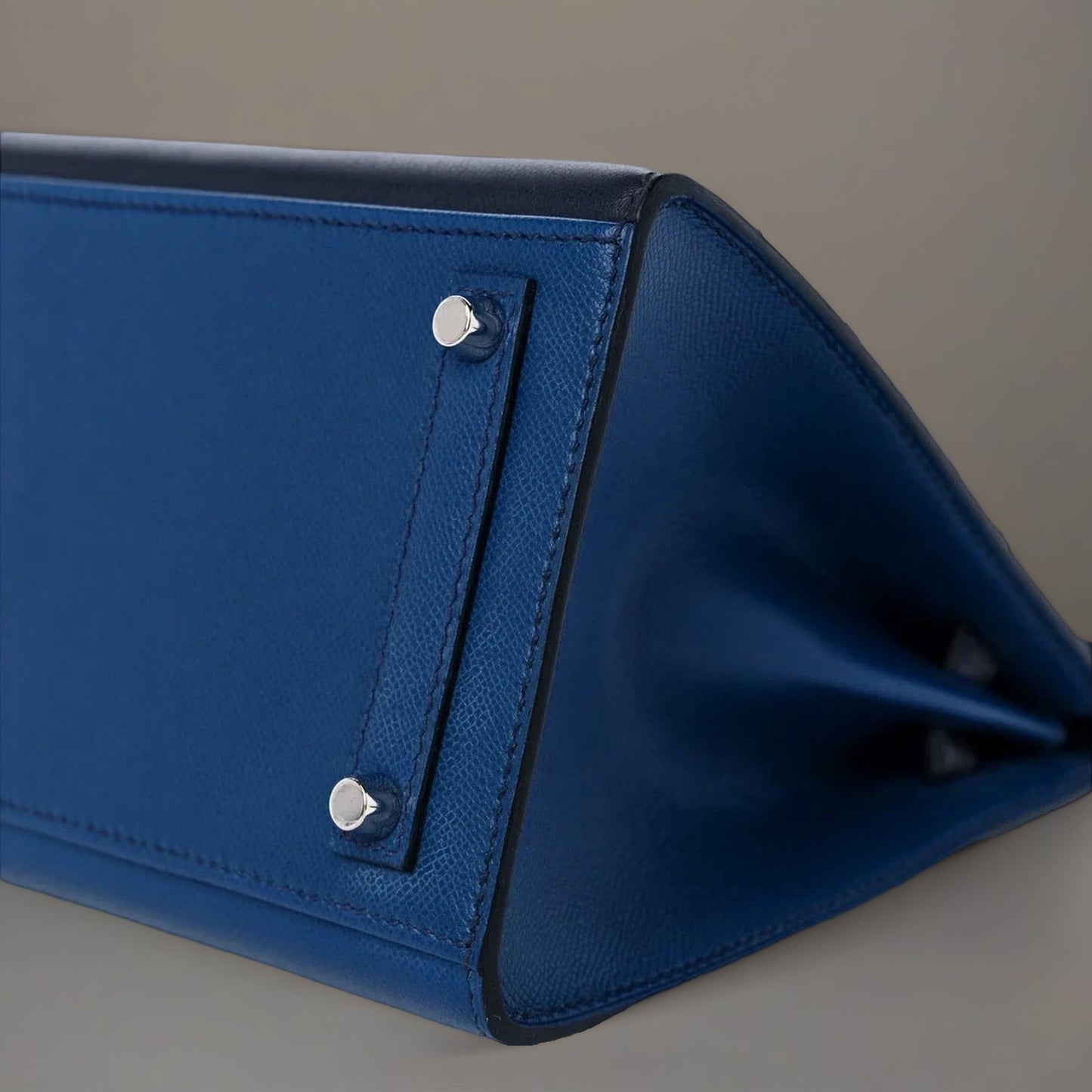 Madame Calfskin Matte Alligator Epsom Faubourg By Night Birkin Sellier 20 Deep Bleu Bleu Marine Craie