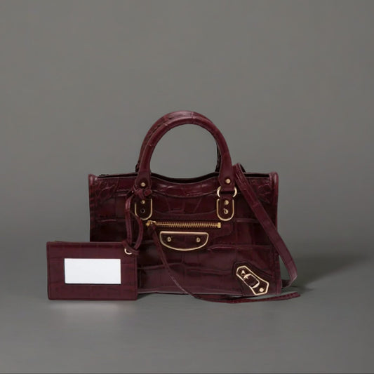 Metallic Edge Nano City bag