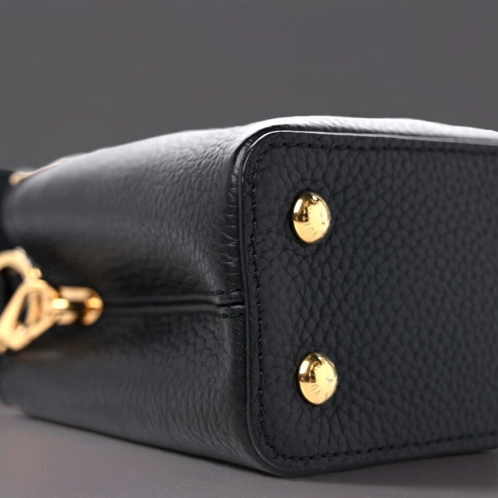 Taurillon Embellished Flower Crown Capucines Mini Black