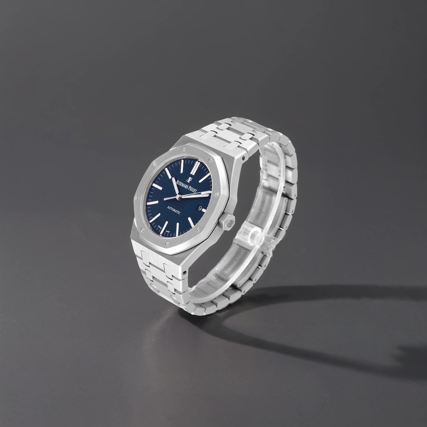 Audemars Piguet Royal Oak Blue Dial Steel Mens Watch