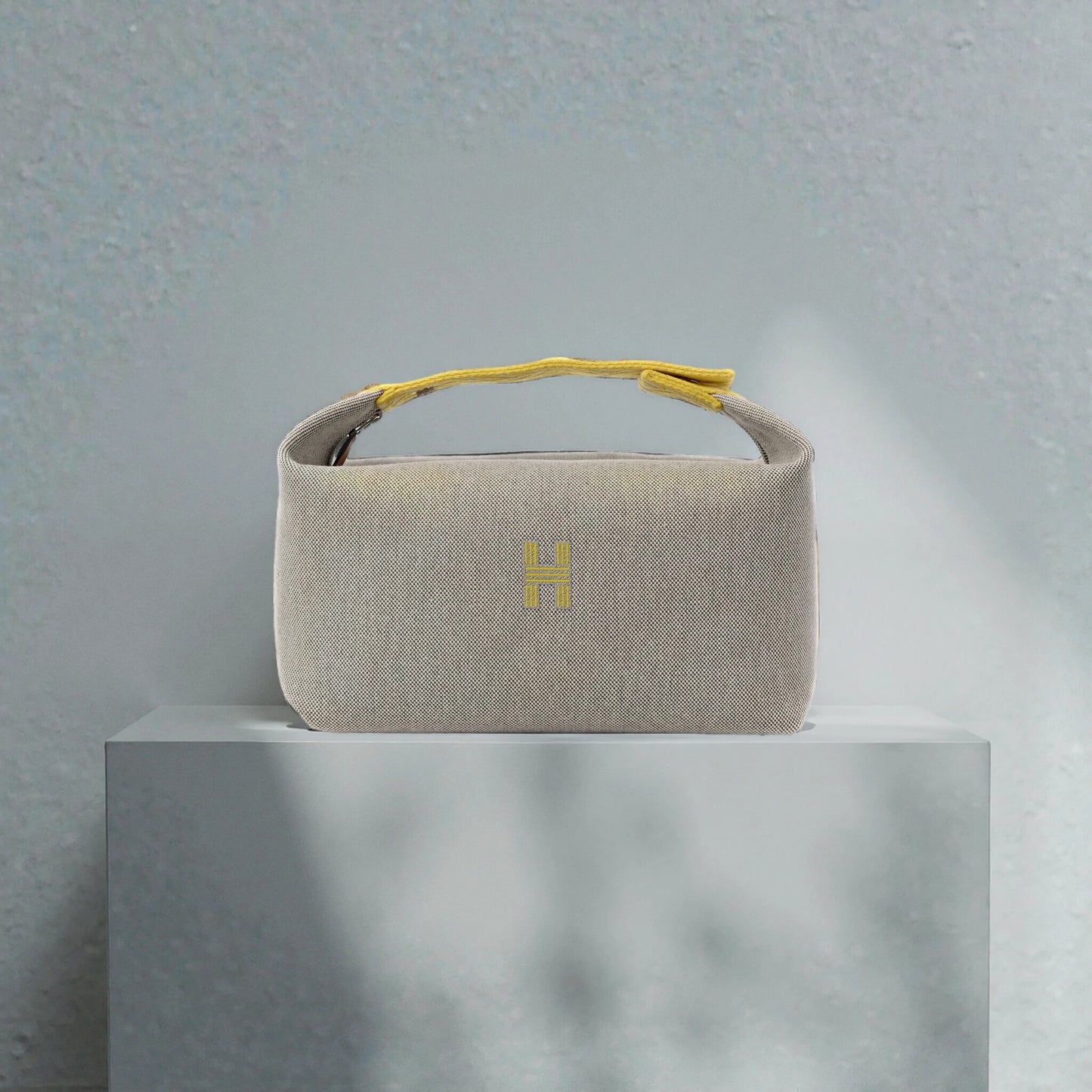 Canvas Large Bride-A-Brac Pouch Jaune Citron