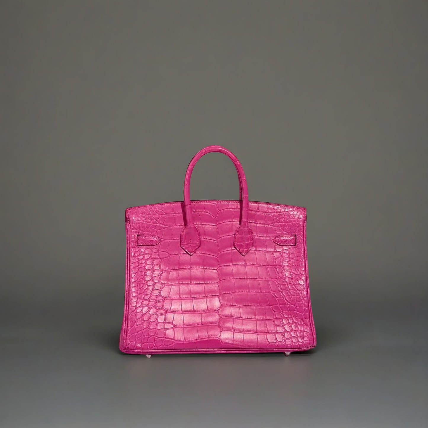 Birkin 25 Matte Alligator Rose Shocking