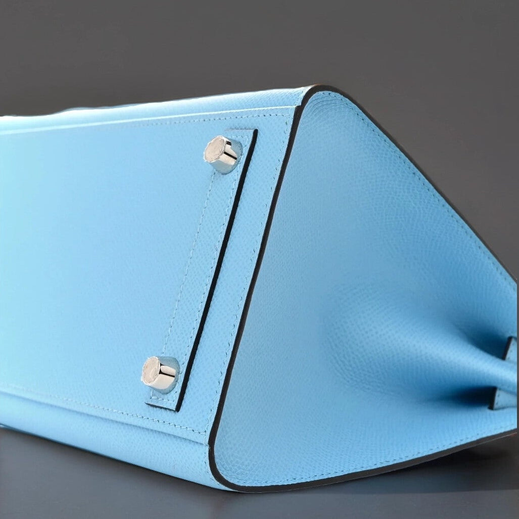 Epsom Birkin Sellier 25 Celeste