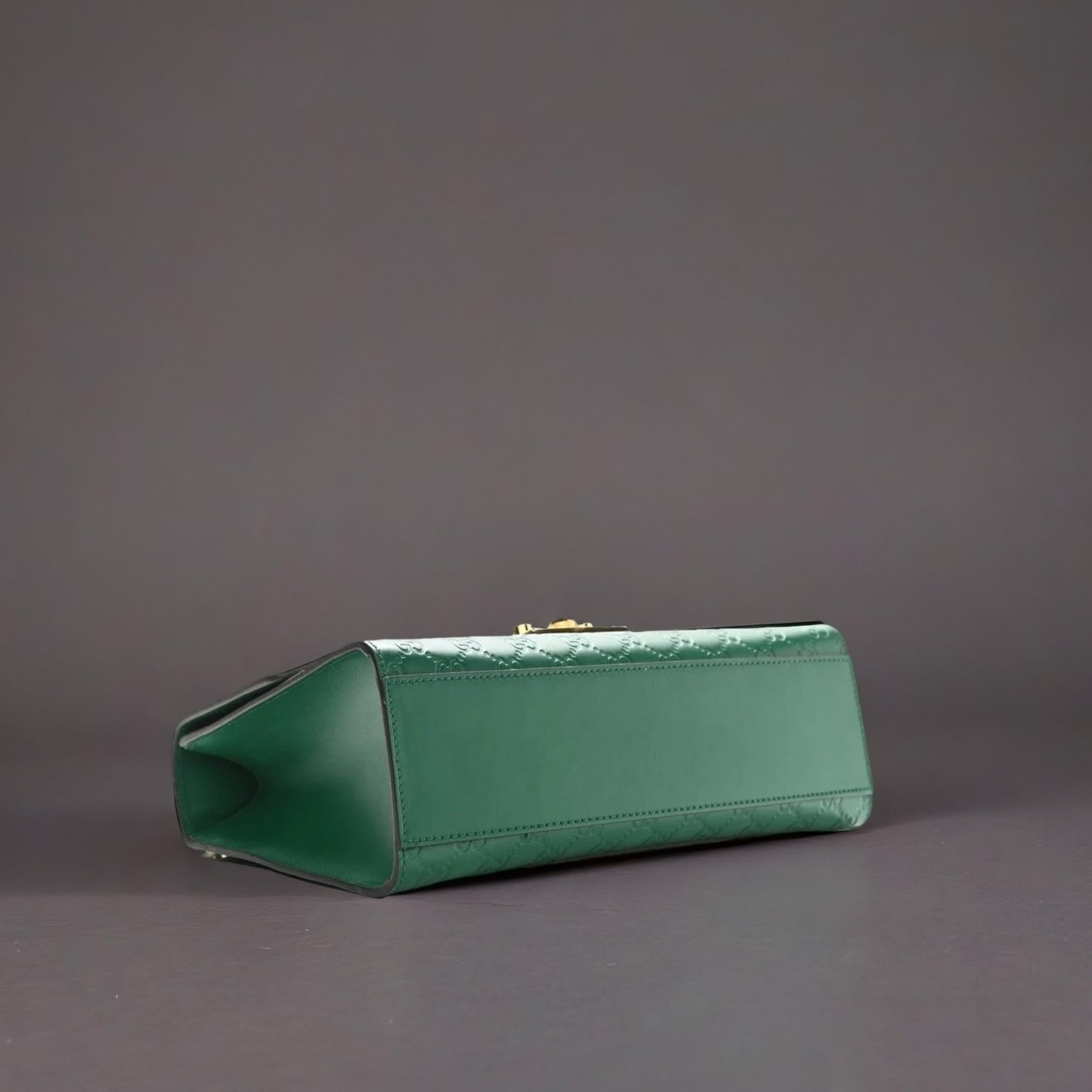 Guccissima Medium Padlock Shoulder Bag Emerald