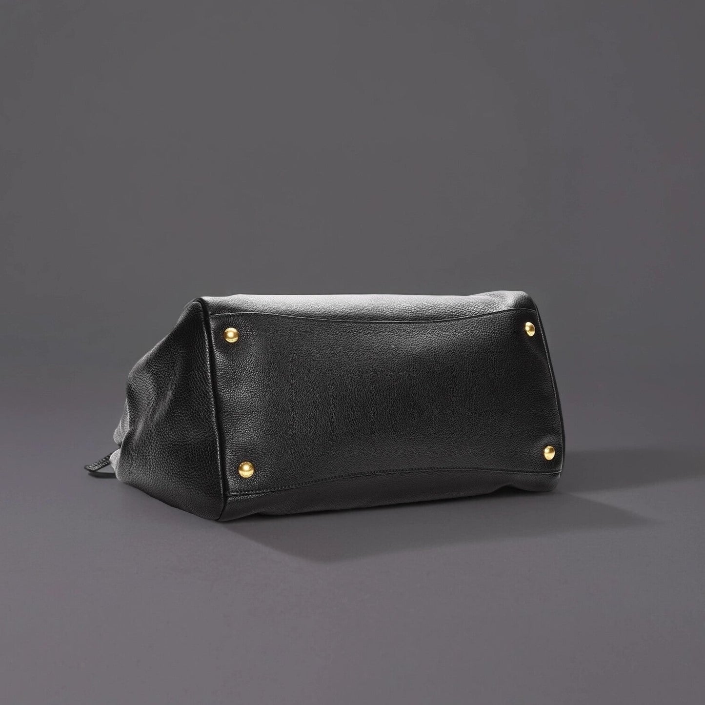 Vitello Daino Tote Nero Black