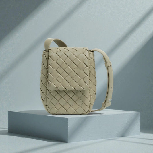 Bottega Veneta Mini Lambskin Cobble Cross-Body Bag
