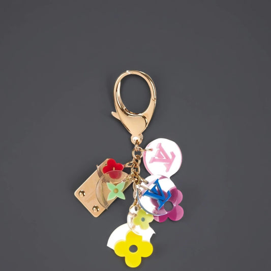 Resin Candy Fleurs Bag Charm Multicolor
