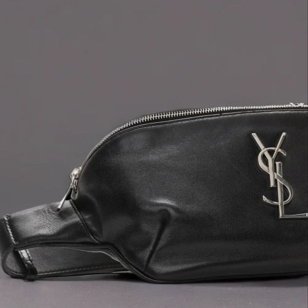Calfskin Monogram Belt Bag Black