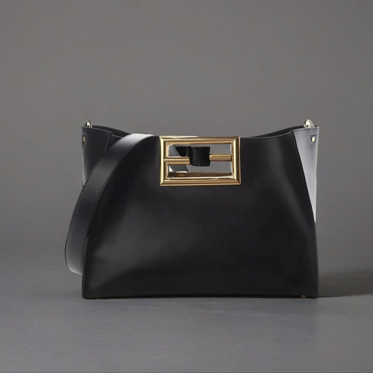 Vitello King Medium Fendi Way Tote Black