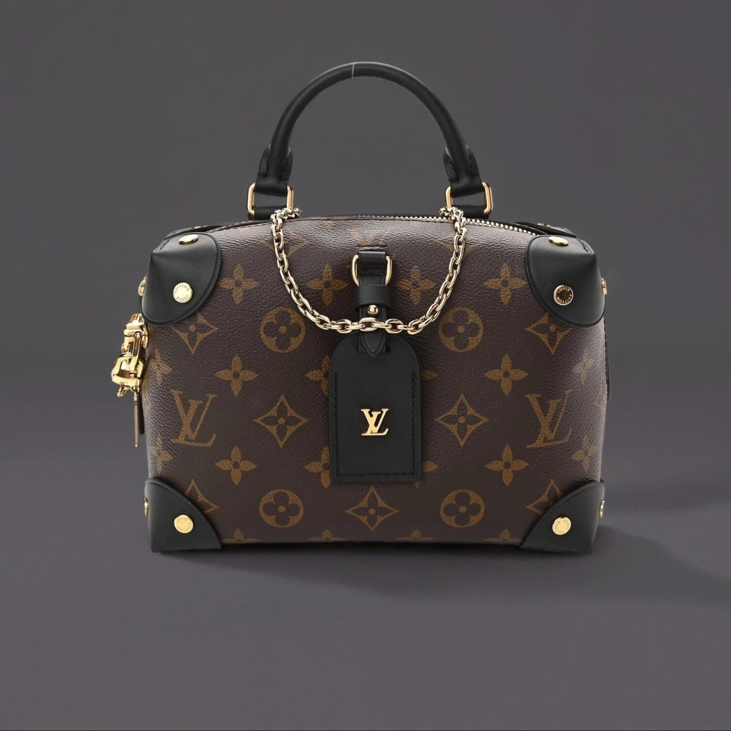 Monogram Petite Malle Souple Black