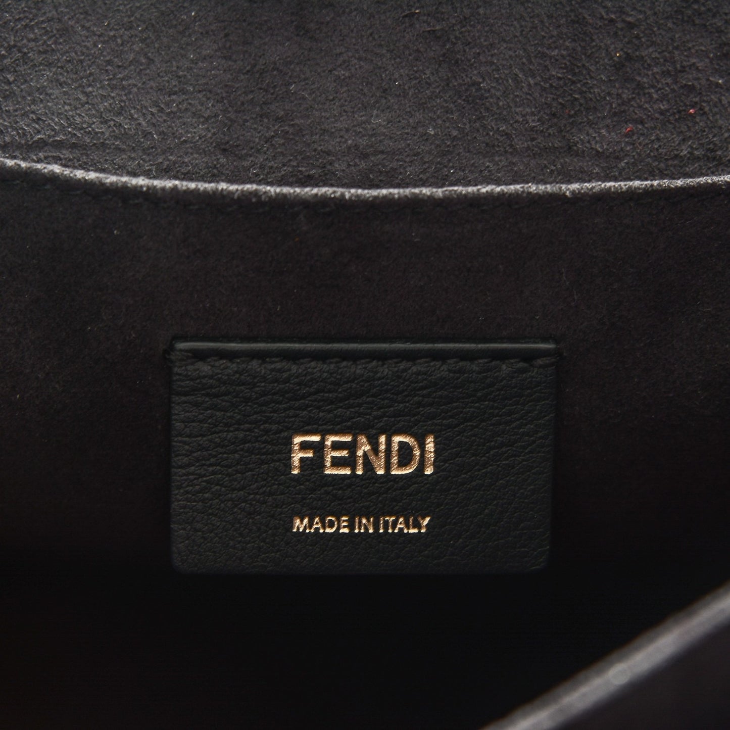 Smooth Calfskin Scalloped Studded Kan I Shoulder Bag Black