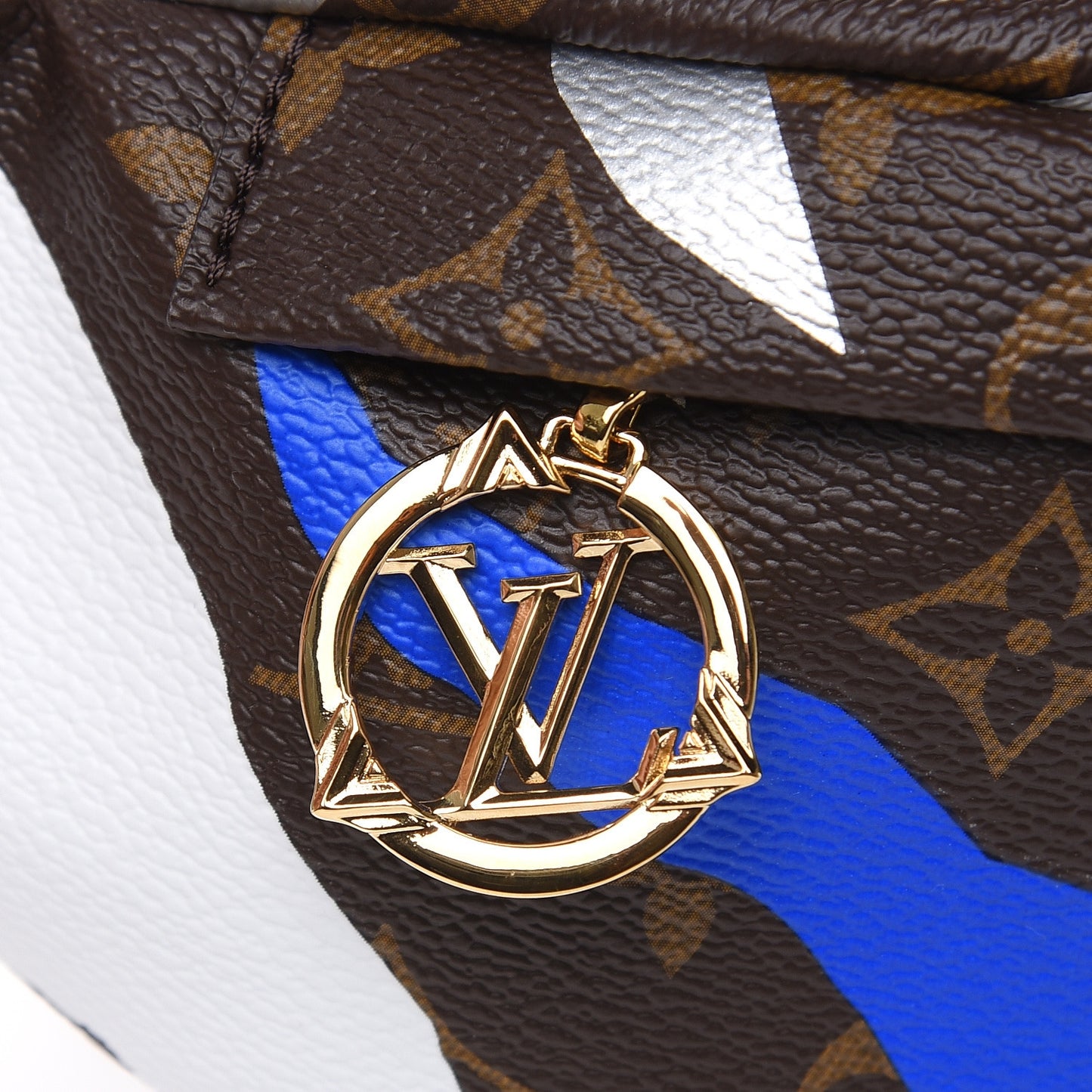 X LOL Monogram Bumbag Blue Silver