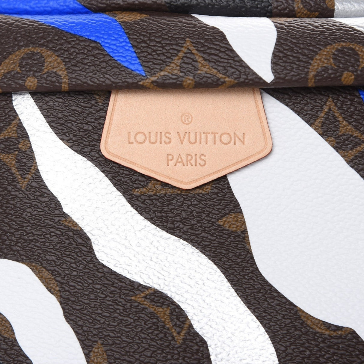 X LOL Monogram Bumbag Blue Silver